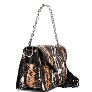 All Saints Snake skin leather handbag